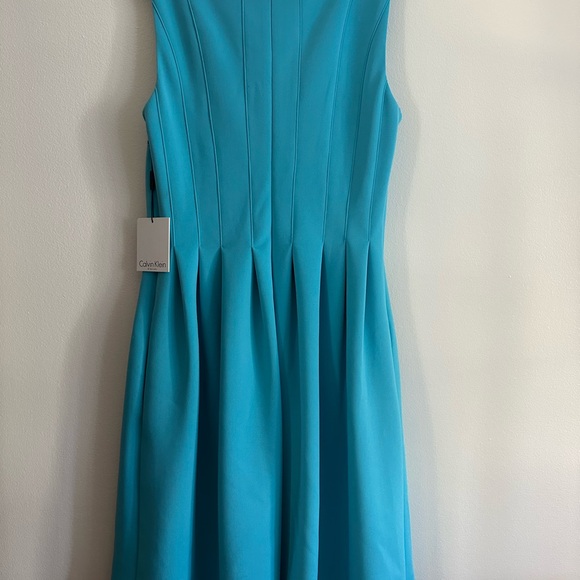 Calvin Klein Women's Teal Blue Midi Dress NWT - Picture 4 of 4
